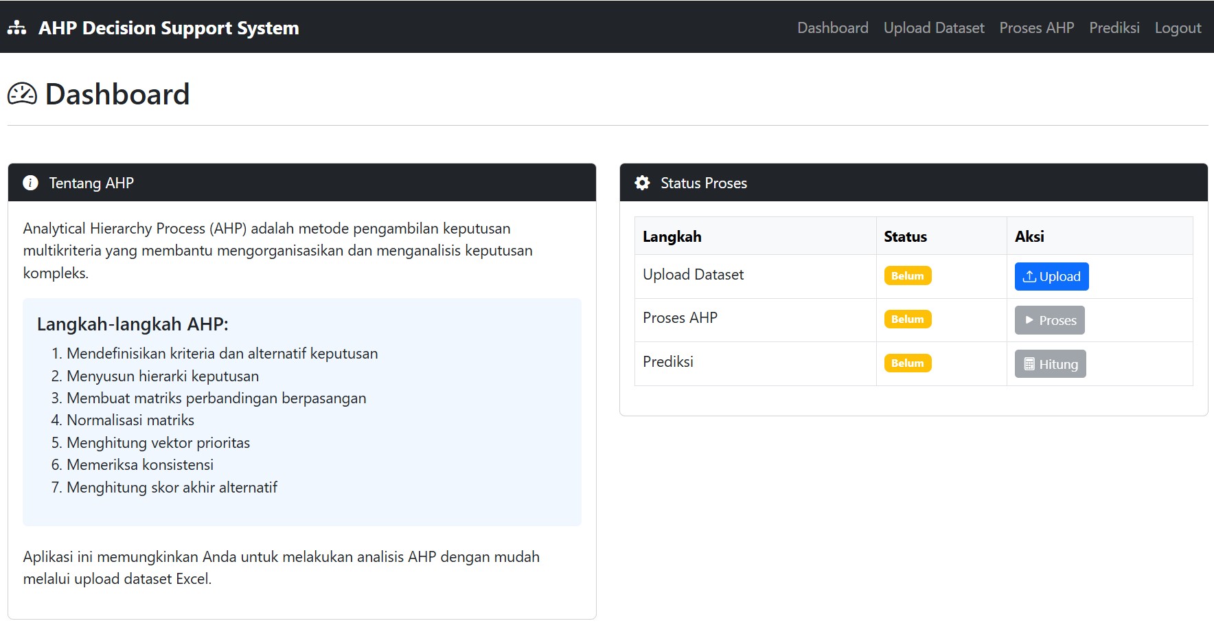 Aplikasi Datamining AHP Berbasis Web